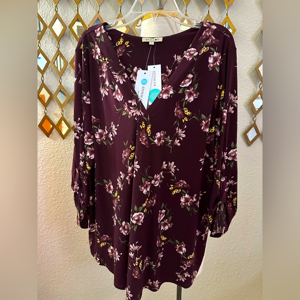 Beacon Relaxed Buttoned Blouse From Stitch Fix